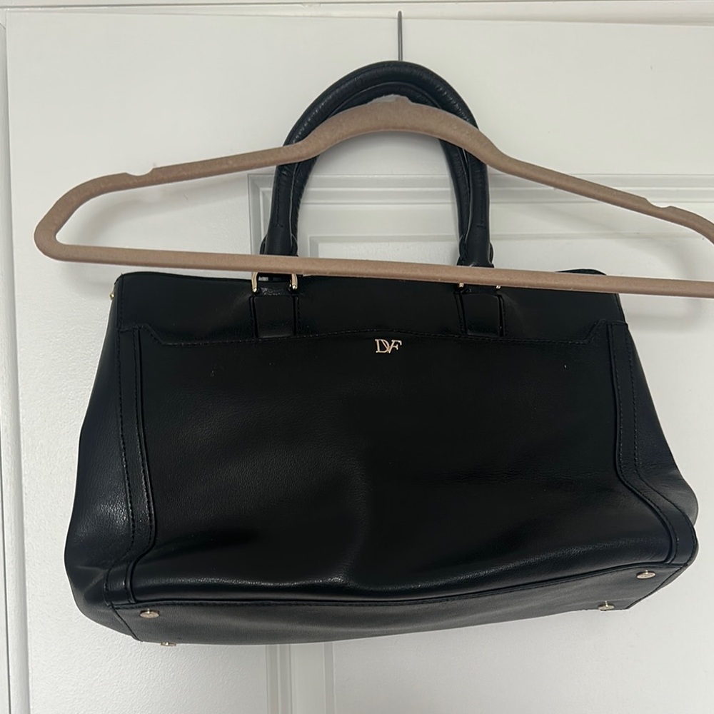 Diane Von Furstenberg Black Satchel Bag